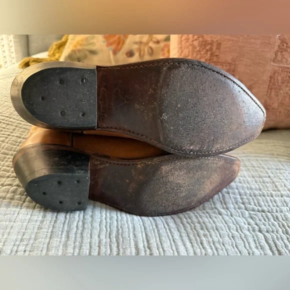 Old West Leather Cowboy Boots - Picture 6 of 6